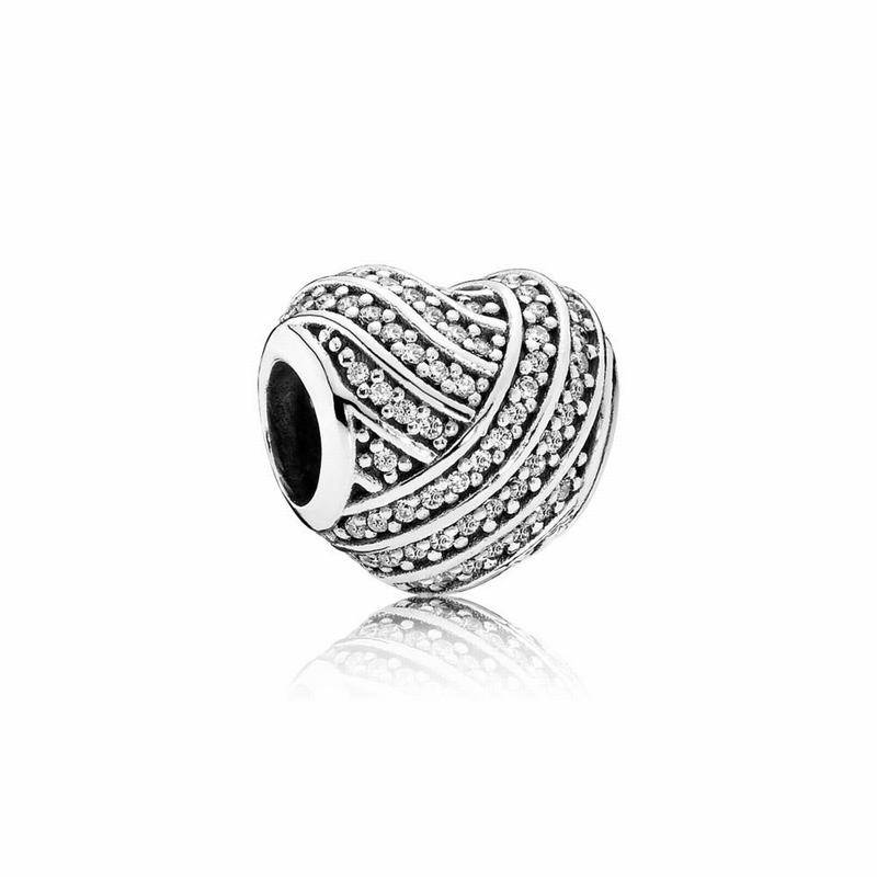 Pandora Love Lines Charm - Sterling Silver/Cubic Zirconia - Canada | QG4636AU